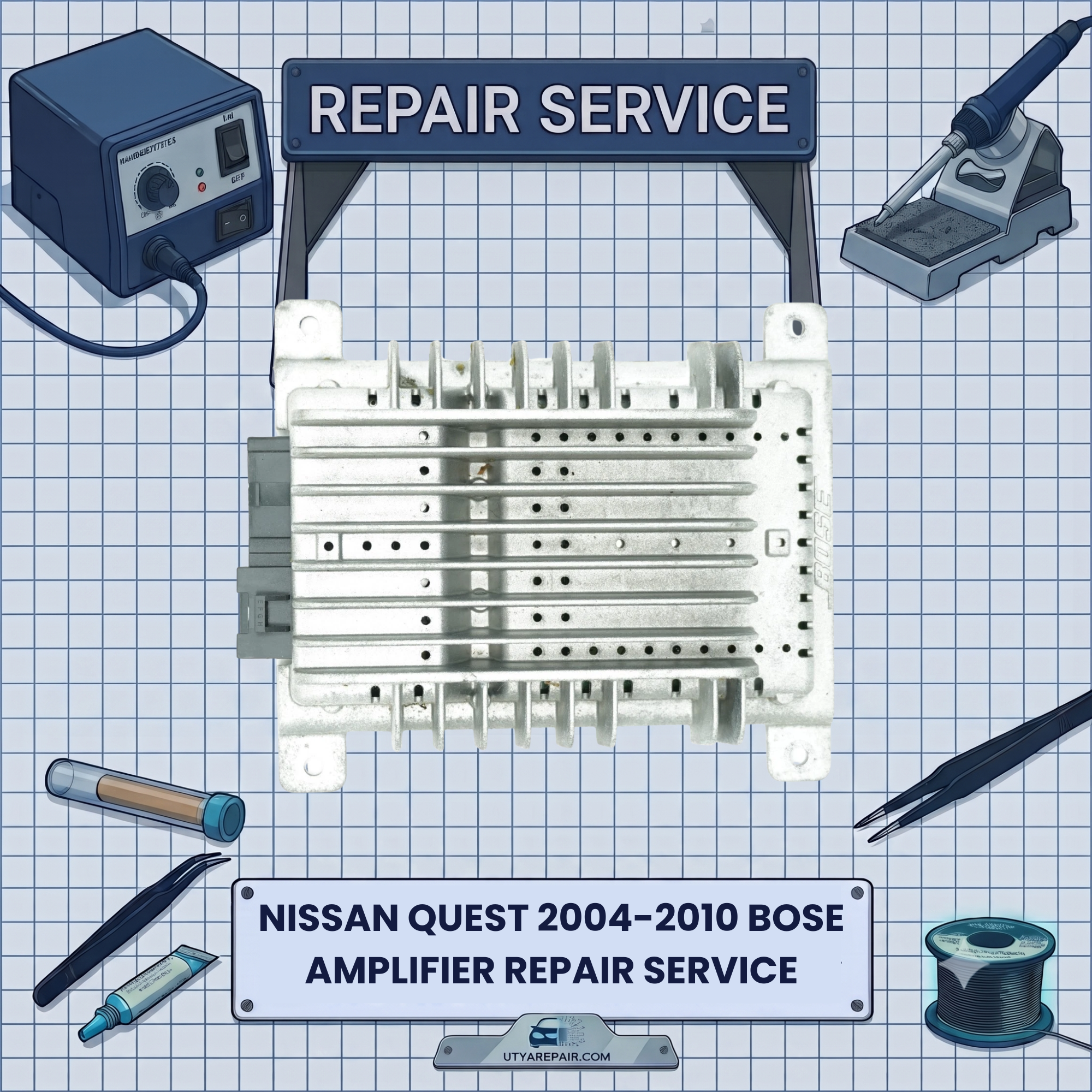 2004-2010 Nissan Quest BOSE Amplifier REPAIR SERVICE