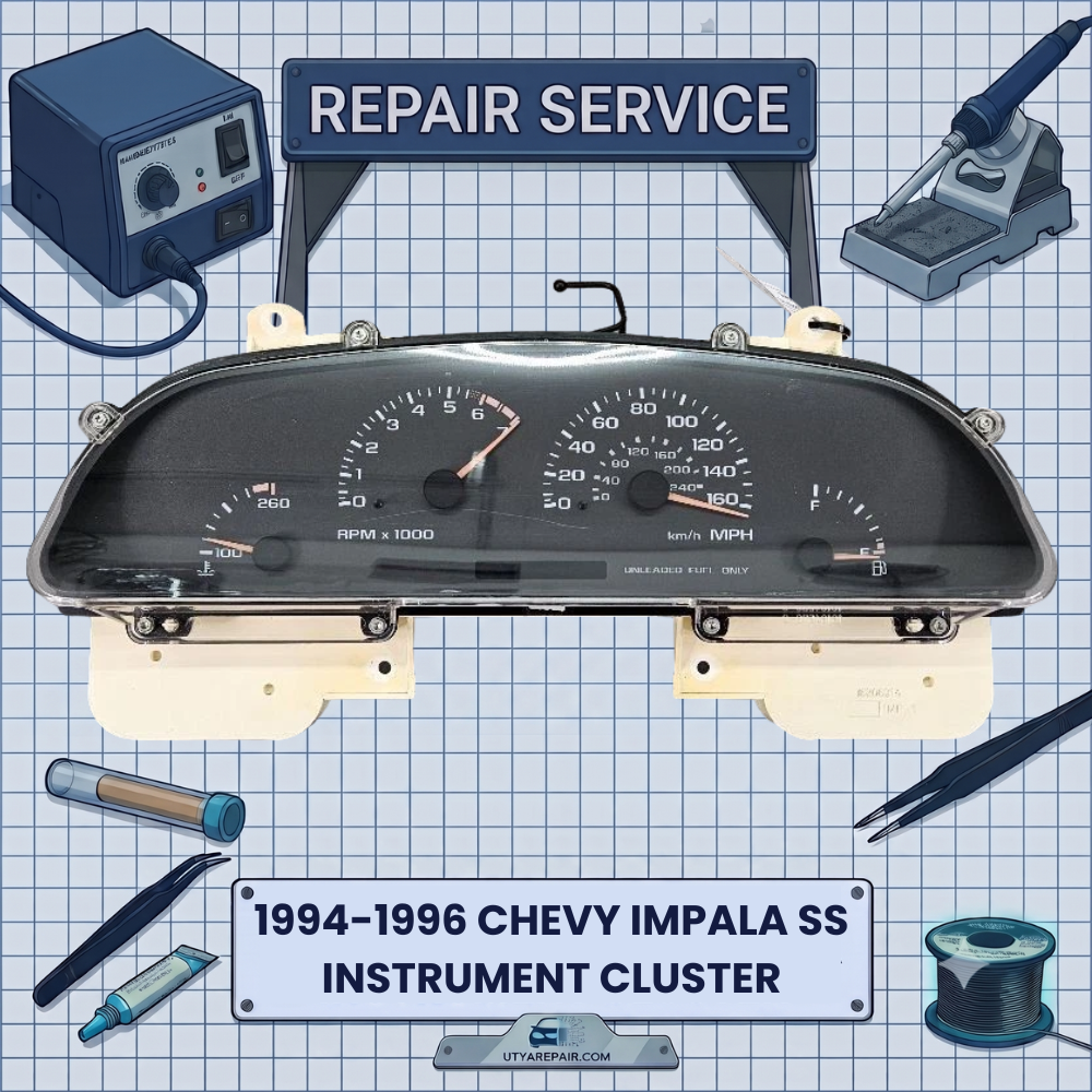 1994-1996 Chevy Impala SS & Caprice INSTRUMENT CLUSTER REPAIR SERVICE