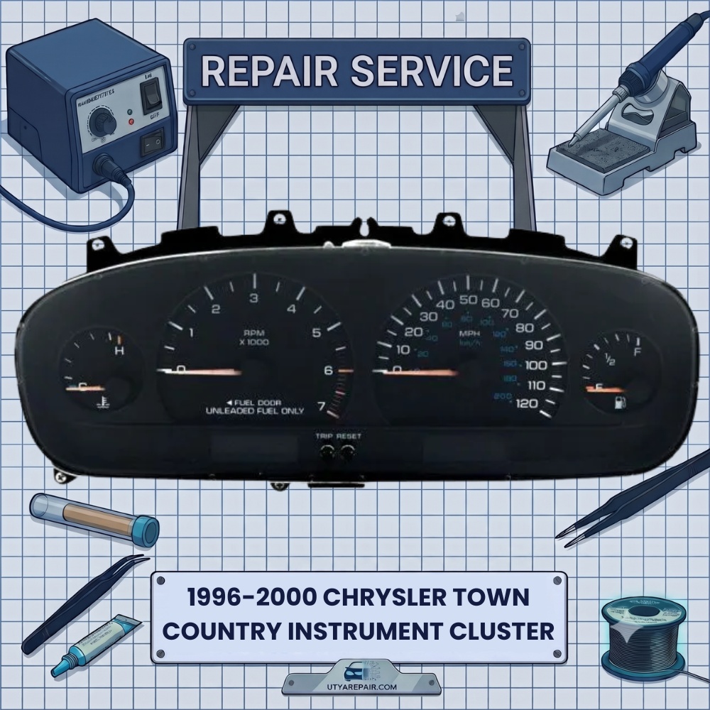 1996-2000 Chrysler Town Country INSTRUMENT CLUSTER REPAIR SERVICE