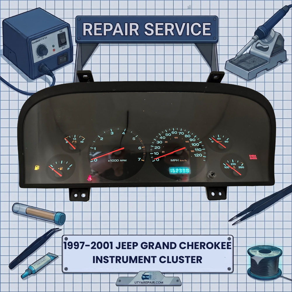 1997-2001 JEEP GRAND CHEROKEE INSTRUMENT CLUSTER REPAIR SERVICE