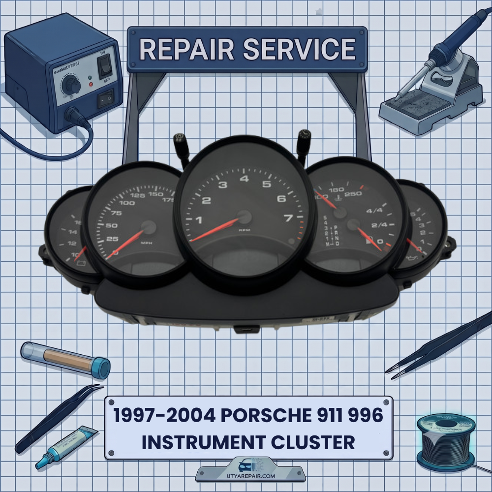 1997-2004 PORSCHE 911 996 INSTRUMENT CLUSTER REPAIR SERVICE