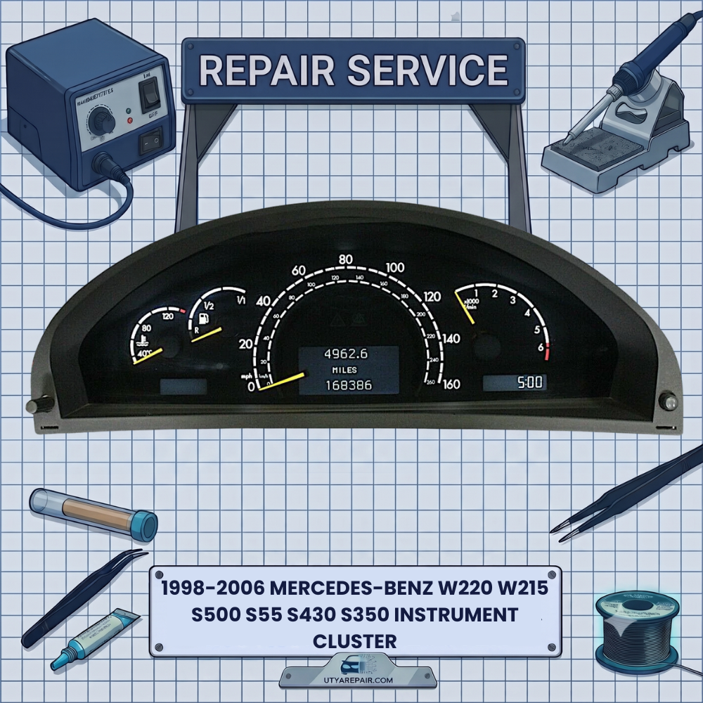 1998 - 2006 Mercedes-Benz W220 W215 S500 S55 S430 S350 INSTRUMENT CLUSTER REPAIR SERVICE