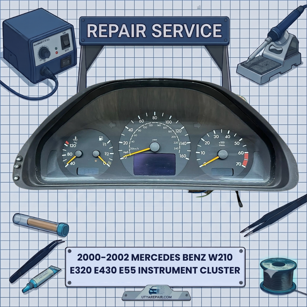 2000-2002 MERCEDES BENZ W210 E320 E430 E55 INSTRUMENT CLUSTER REPAIR SERVICE