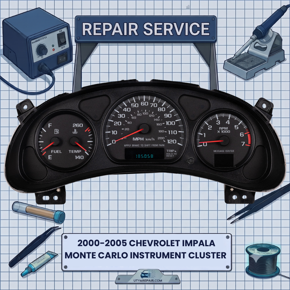 2000-2005 Chevrolet Impala Monte Carlo INSTRUMENT CLUSTER REPAIR SERVICE