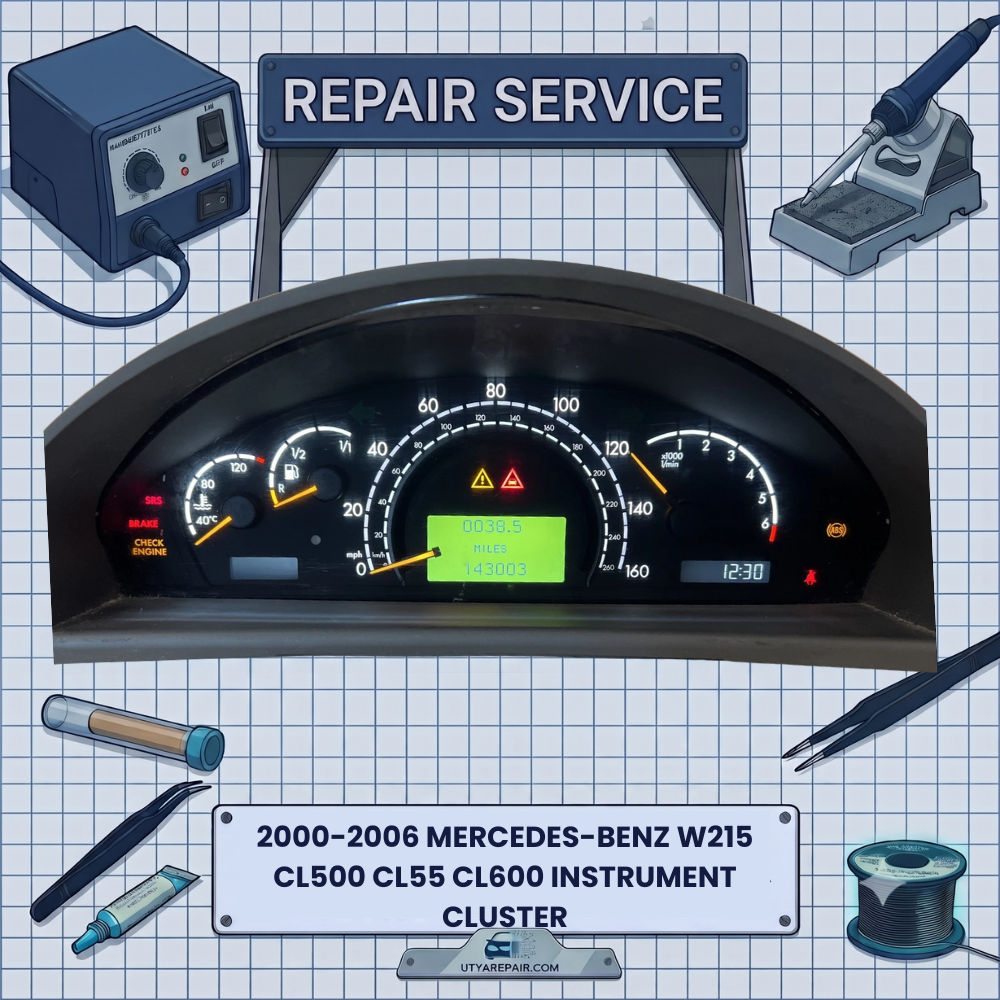 2000-2006 Mercedes-Benz W215 CL500 CL55 CL600 INSTRUMENT CLUSTER REPAIR SERVICE