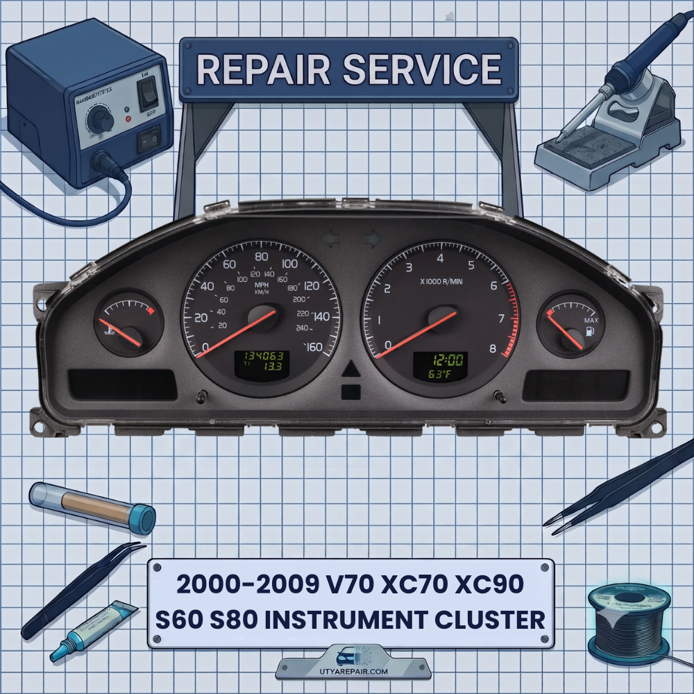 2000-2009 Volvo V70 XC70 XC90 S60 S80 INSTRUMENT CLUSTER REPAIR SERVICE