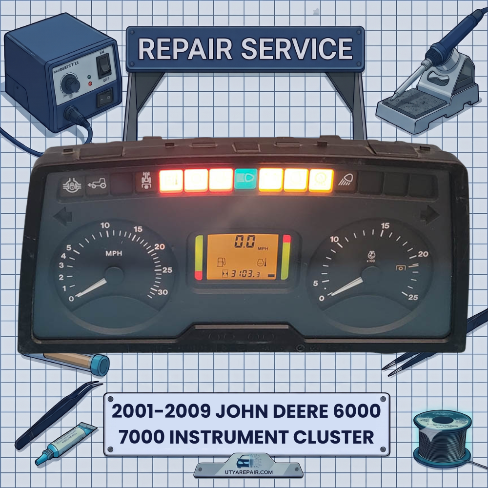 2001-2009 John Deere 6000 7000 INSTRUMENT CLUSTER REPAIR SERVICE