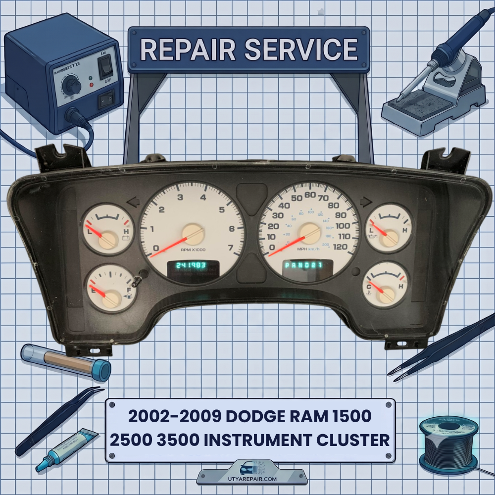 2002-2009 Dodge Ram 1500 2500 3500 INSTRUMENT CLUSTER REPAIR SERVICE