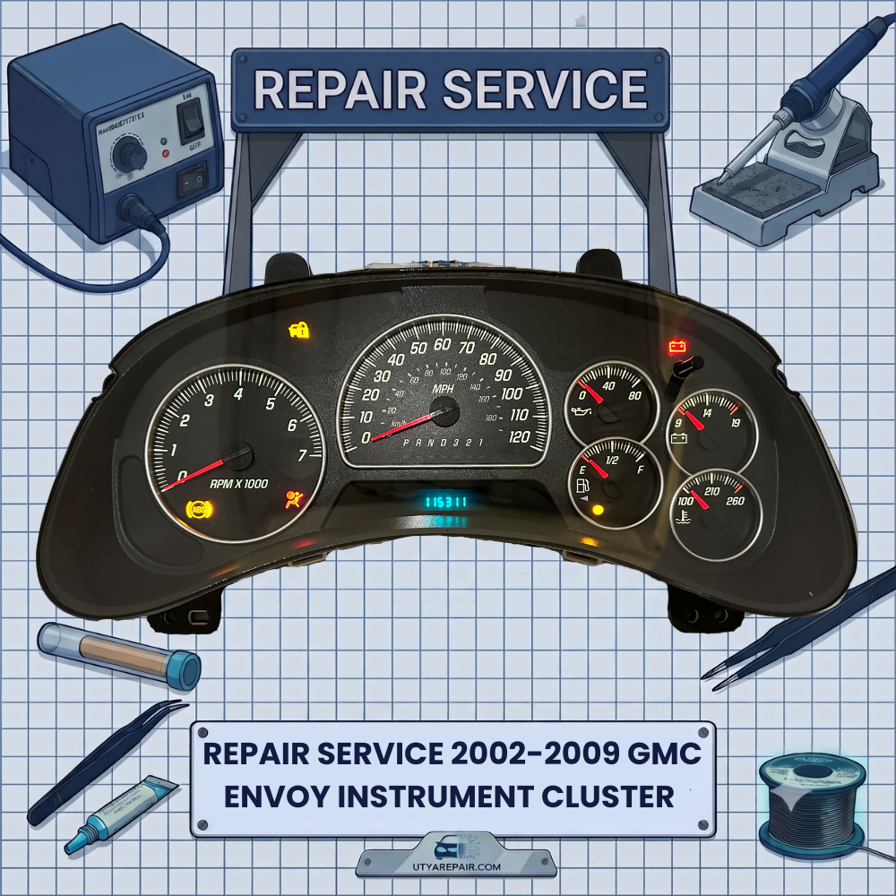 2002-2009 GMC ENVOY INSTRUMENT CLUSTER REPAIR SERVICE