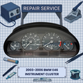 2003-2006 BMW E46 3-Series M3 INSTRUMENT CLUSTER REPAIR SERVICE