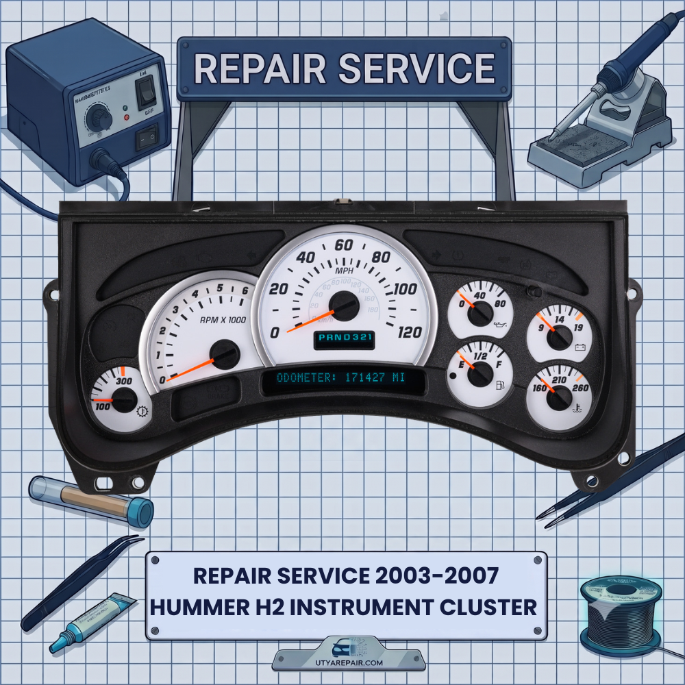 2003-2007 HUMMER H2 INSTRUMENT CLUSTER REPAIR SERVICE