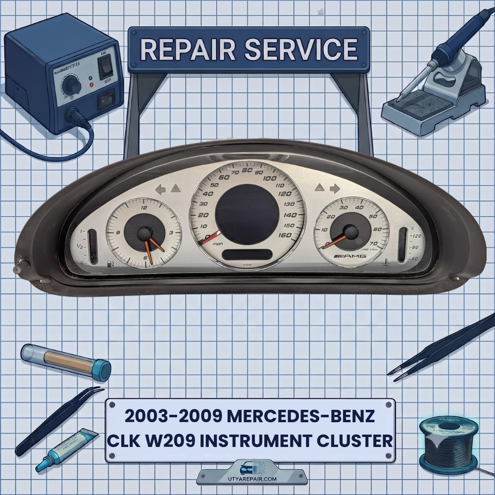 2003-2009 Mercedes-Benz CLK W209 INSTRUMENT CLUSTER REPAIR SERVICE
