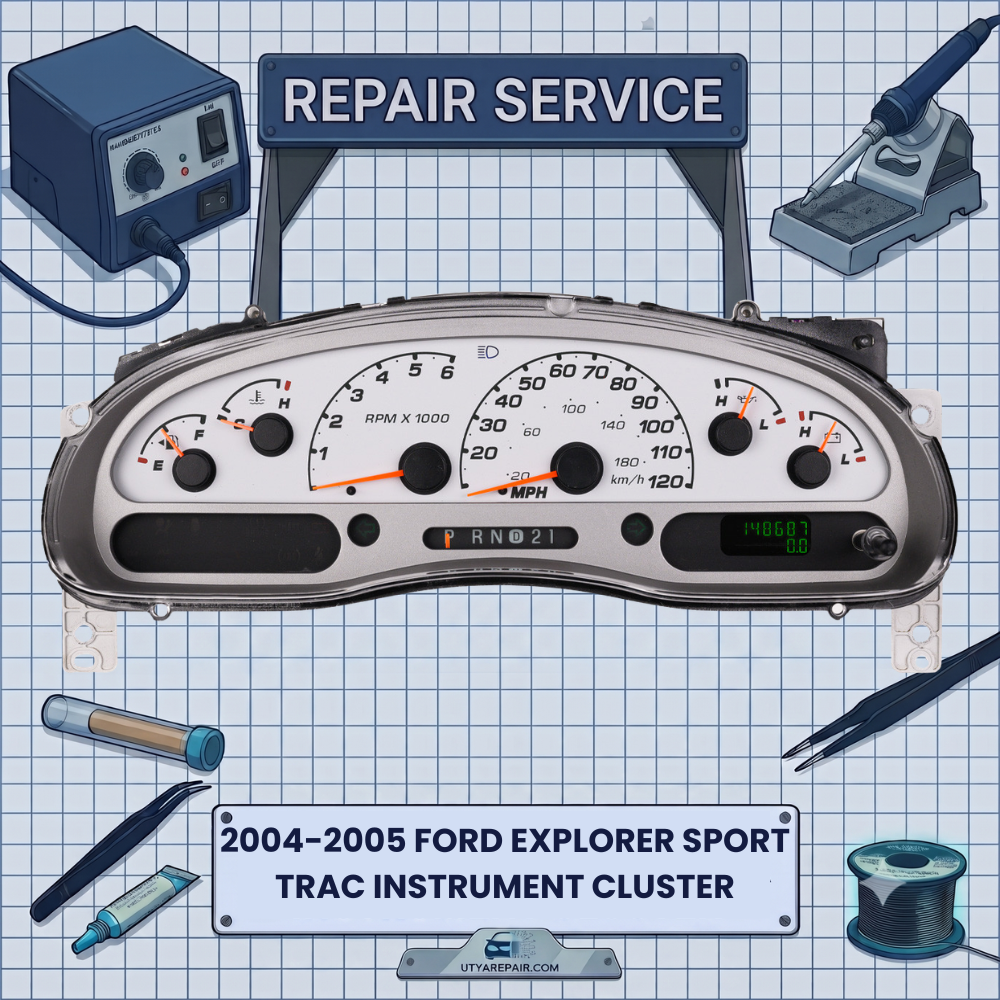 2004-2005 Ford Explorer Sport Trac INSTRUMENT CLUSTER REPAIR SERVICE