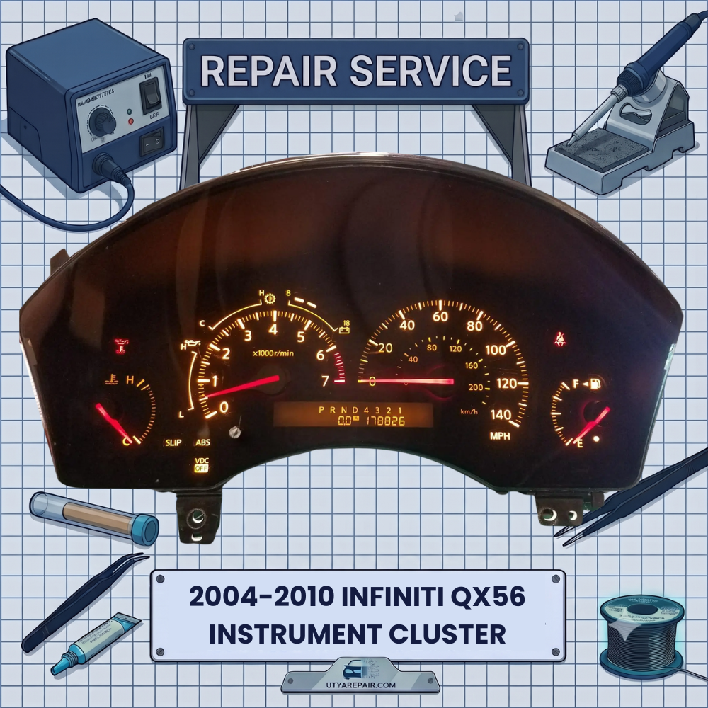 2004-2010 Infiniti QX56 INSTRUMENT CLUSTER REPAIR SERVICE