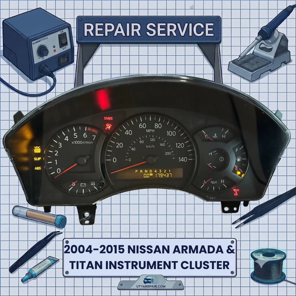 2004-2015 Nissan Armada & Titan INSTRUMENT CLUSTER REPAIR SERVICE