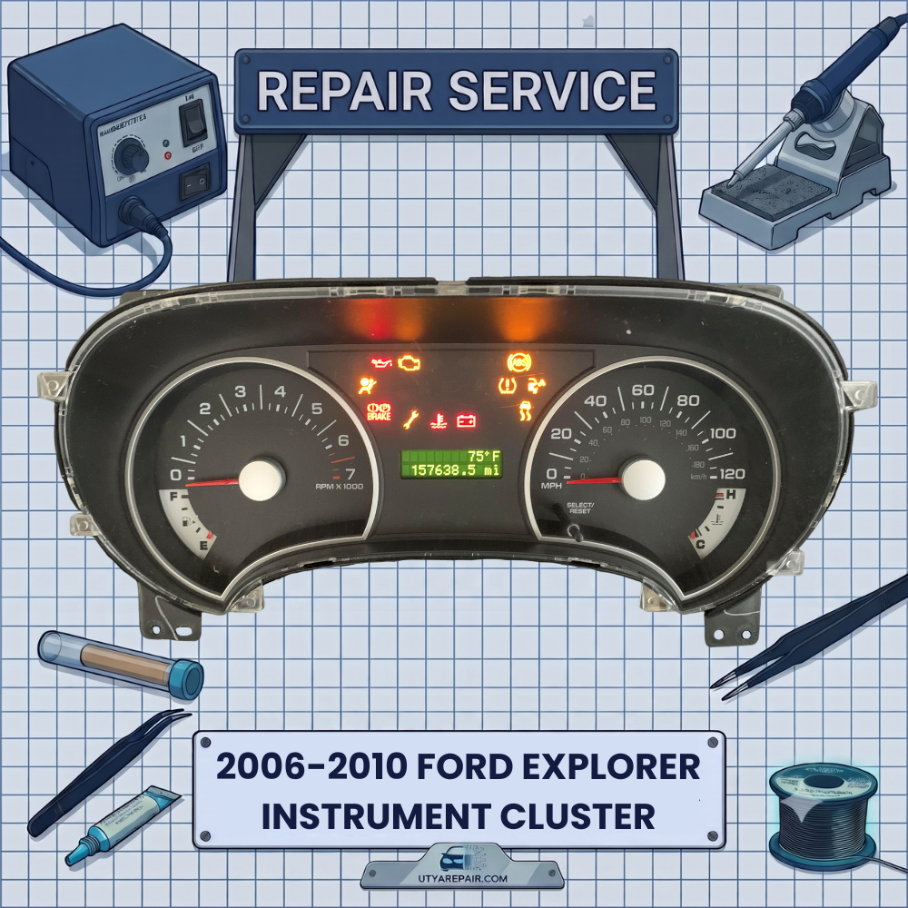 2006-2010 FORD EXPLORER INSTRUMENT CLUSTER REPAIR SERVICE