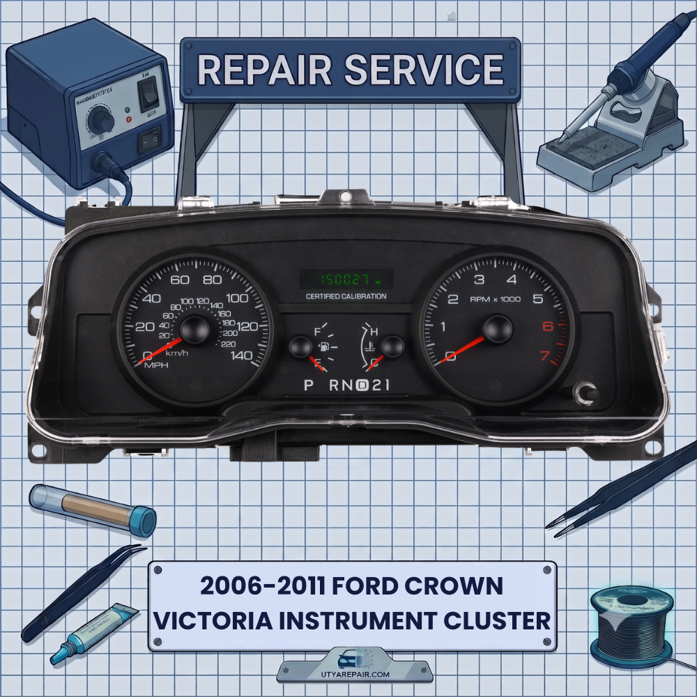 2006-2011 Ford Crown Victoria INSTRUMENT CLUSTER REPAIR SERVICE