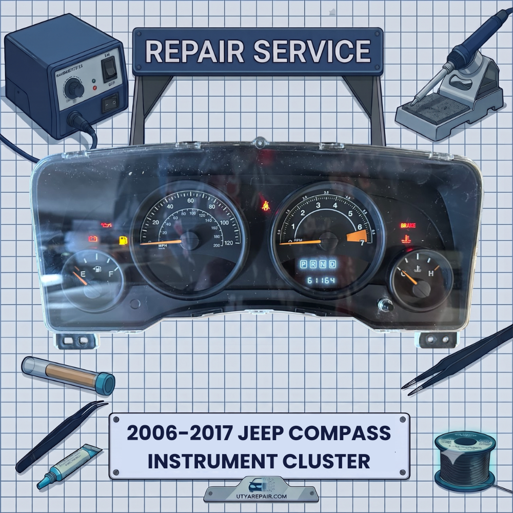 2006-2017 Jeep Compass INSTRUMENT CLUSTER REPAIR SERVICE