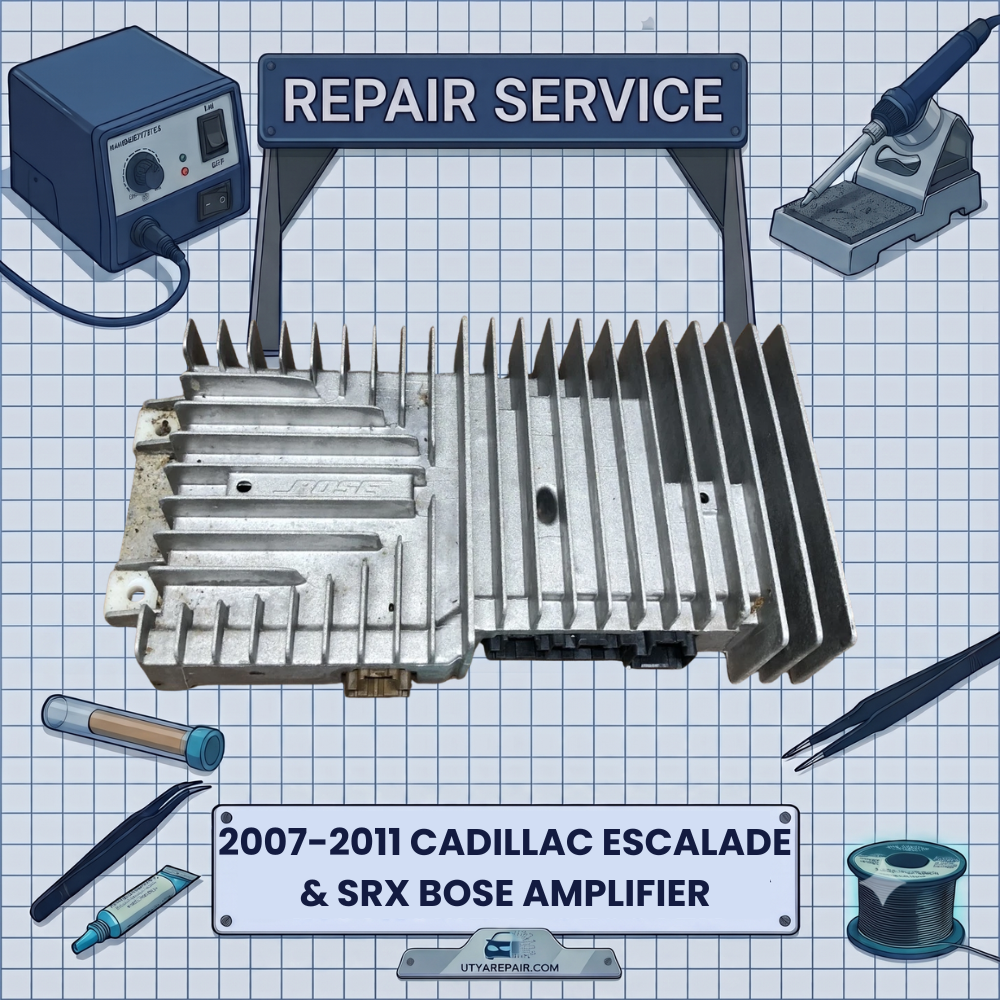 2007-2011 CADILLAC ESCALADE & SRX BOSE Amplifier REPAIR SERVICE