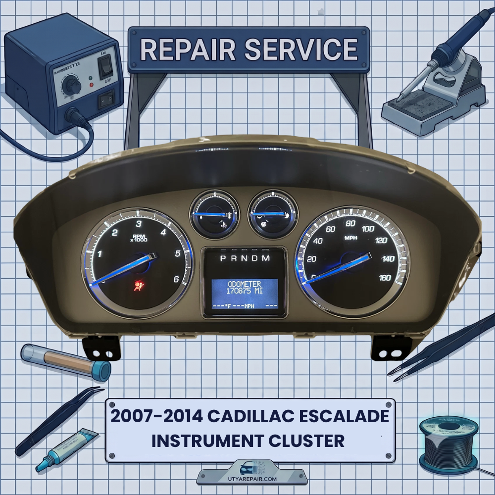 2007-2014 CADILLAC ESCALADE INSTRUMENT CLUSTER REPAIR SERVICE