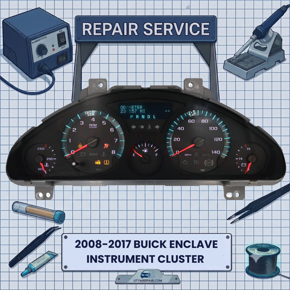2008-2017 Buick Enclave INSTRUMENT CLUSTER REPAIR SERVICE