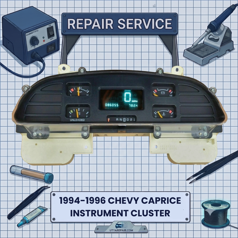 1994-1996 Chevy Impala SS & Caprice INSTRUMENT CLUSTER REPAIR SERVICE