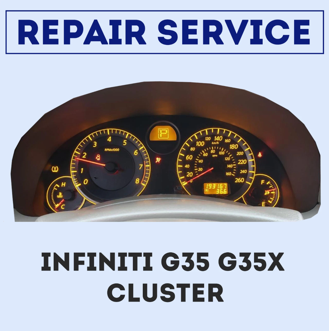 2004-2008 INFINITI G35 G35X INSTRUMENT CLUSTER FUEL GAUGE REPAIR SERVICE